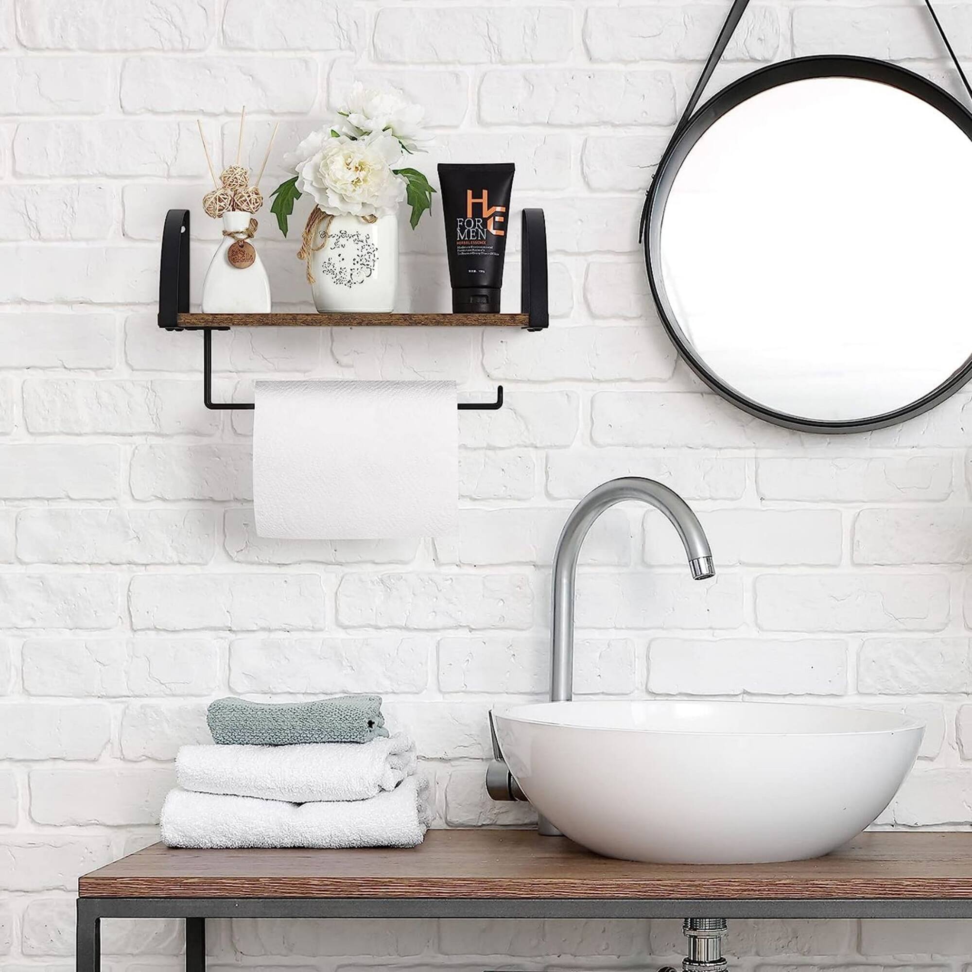 NEX™ 15" Wall-Mounted Paper Towel Holder with Shelf